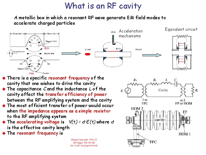 What is an RF cavity A metallic box in which a resonant RF wave