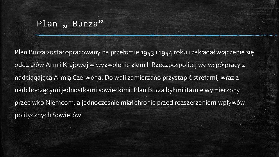 Akcja Burza I Powstanie Warszawskie Notatka slidetodoc.com