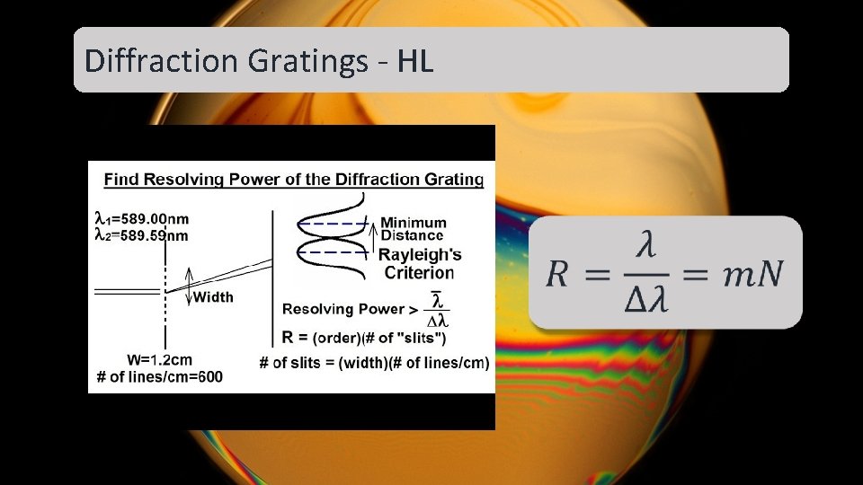 Diffraction Gratings - HL Diffraction Gratings - HL