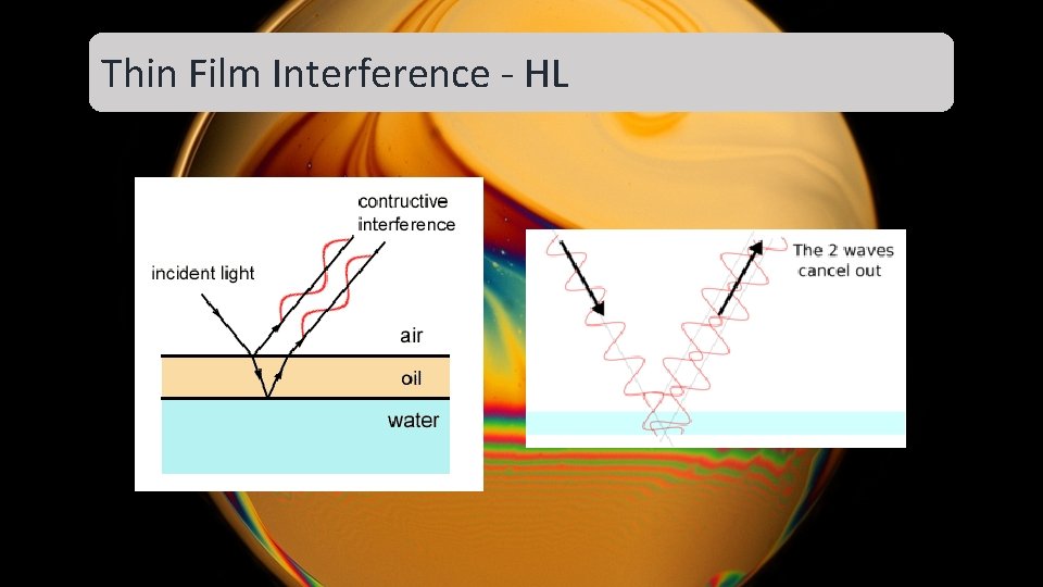 Thin Film Interference - HL Thin Film Interference - HL
