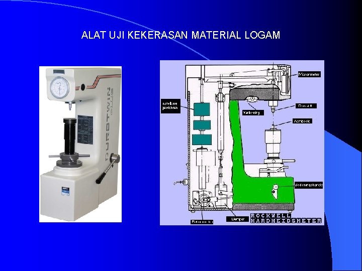 ALAT UJI KEKERASAN MATERIAL LOGAM 