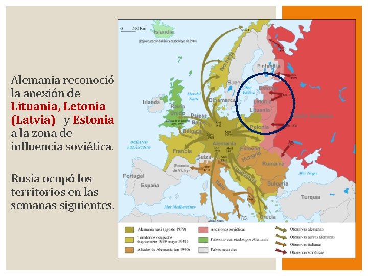 Alemania reconoció la anexión de Lituania, Letonia (Latvia) y Estonia a la zona de