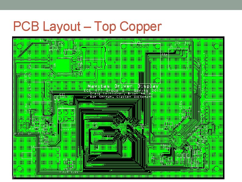 PCB Layout – Top Copper 