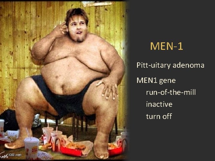 MEN-1 Pitt-uitary adenoma MEN 1 gene run-of-the-mill inactive turn off 