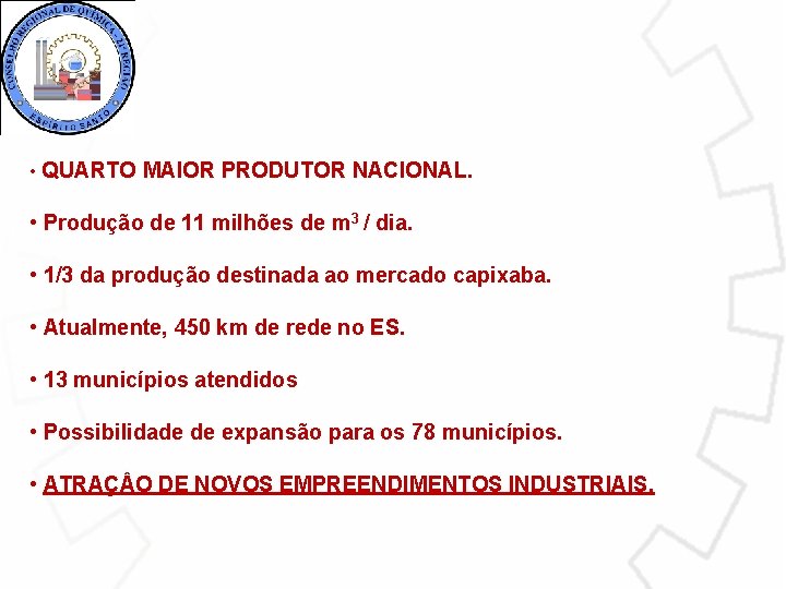  • QUARTO MAIOR PRODUTOR NACIONAL. • Produção de 11 milhões de m 3