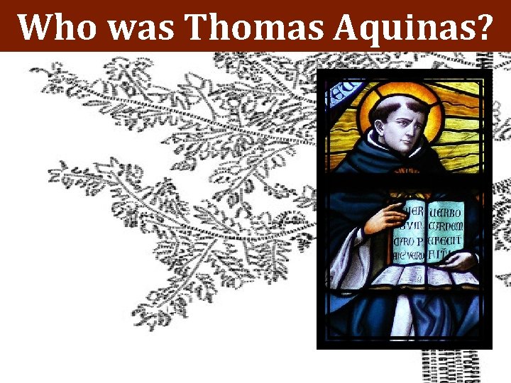 Who was Thomas Aquinas? (born ca. 1225; died 7 March 1274) an Italian priest