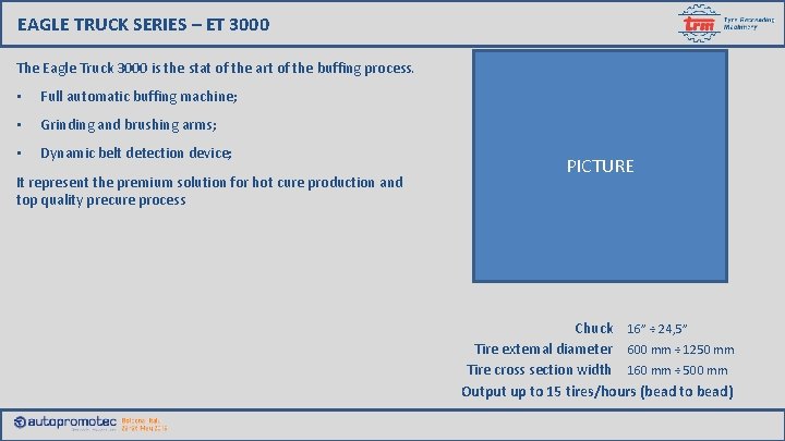 EAGLE TRUCK SERIES – ET 3000 The Eagle Truck 3000 is the stat of