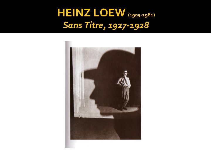 HEINZ LOEW (1903 -1981) Sans Titre, 1927 -1928 