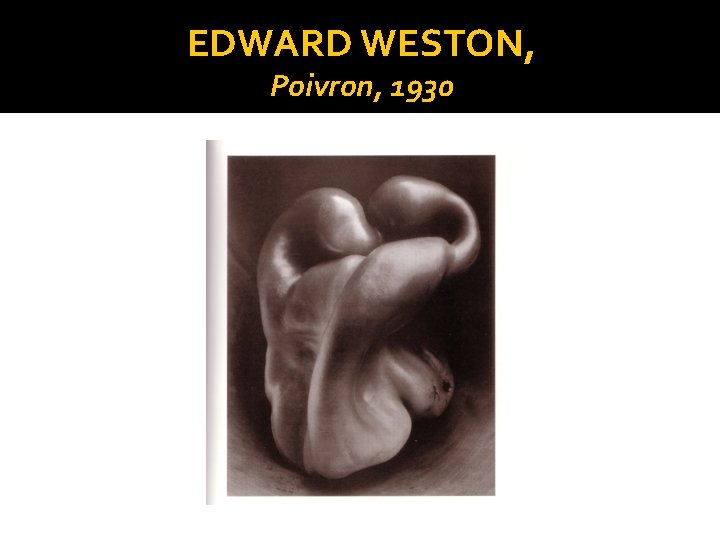 EDWARD WESTON, Poivron, 1930 
