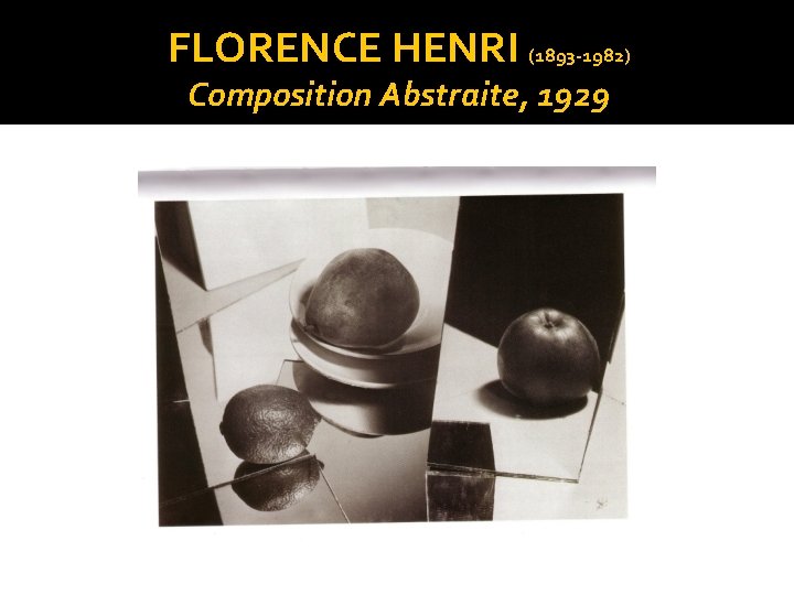 FLORENCE HENRI (1893 -1982) Composition Abstraite, 1929 