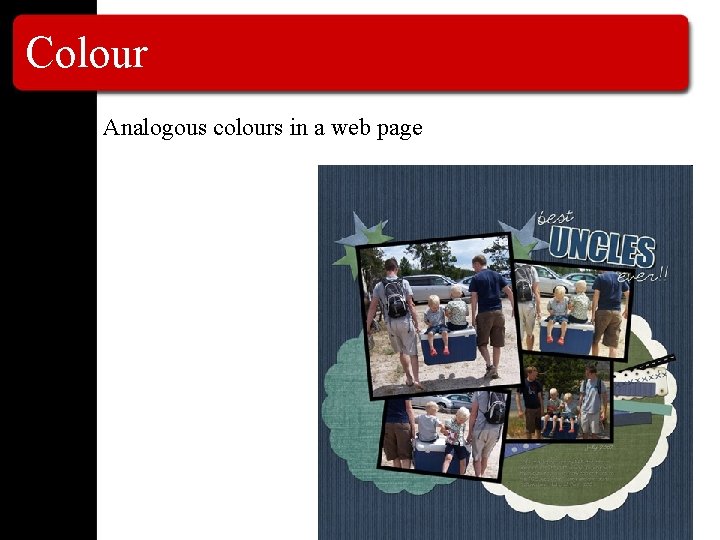 Colour Analogous colours in a web page 