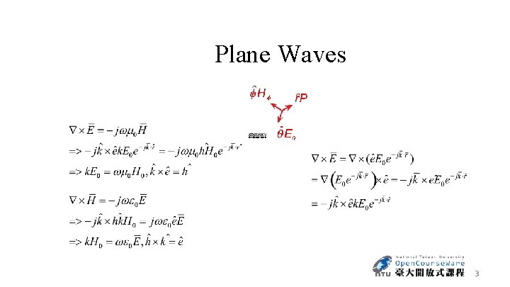 Plane Waves 3 
