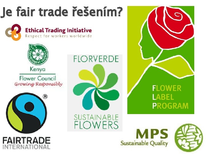 Je fair trade řešením? Je fair trade řešením?