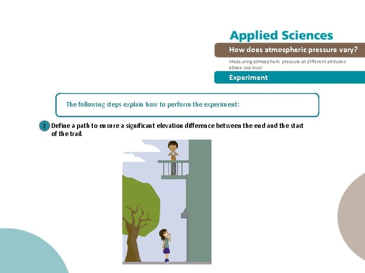 How does atmospheric pressure vary? Measuring atmospheric pressure at different altitudes above sea level