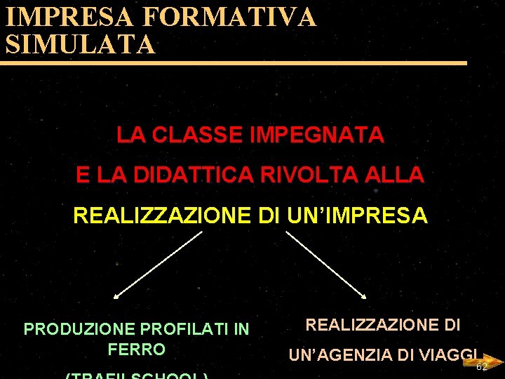 IMPRESA FORMATIVA SIMULATA LA CLASSE IMPEGNATA E LA DIDATTICA RIVOLTA ALLA REALIZZAZIONE DI UN’IMPRESA