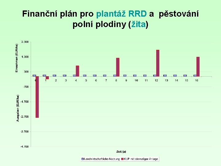 Finanční plán pro plantáž RRD a pěstování polní plodiny (žita) 