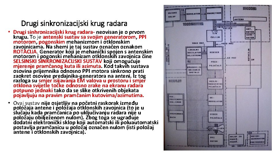 Drugi sinkronizacijski krug radara • Drugi sinhronizacijski krug radara- neovisan je o prvom krugu.