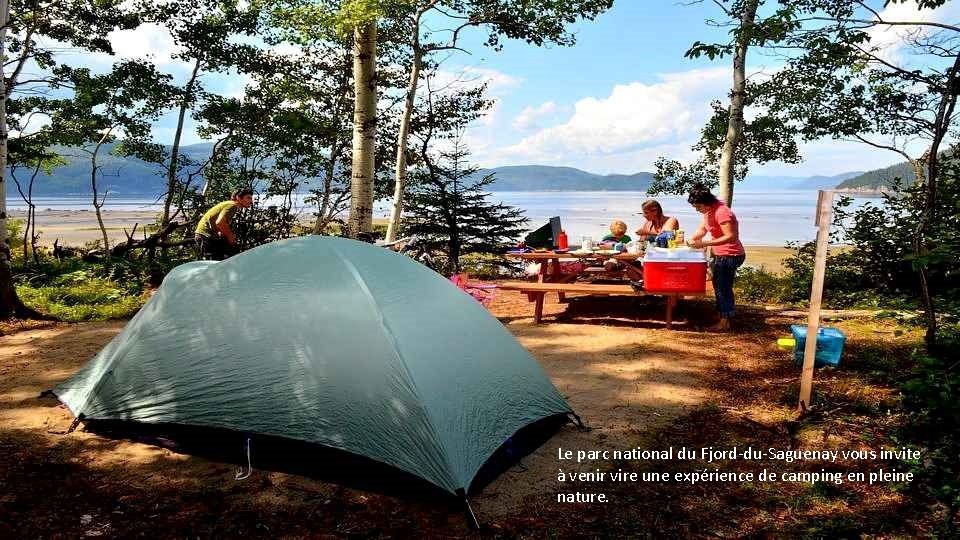 Le parc national du Fjord-du-Saguenay vous invite à venir vire une expérience de camping