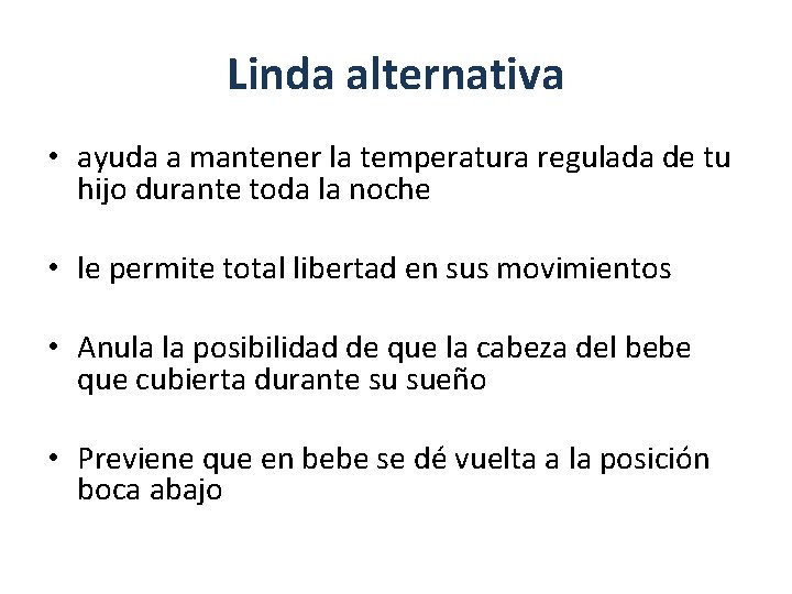 Linda alternativa • ayuda a mantener la temperatura regulada de tu hijo durante toda