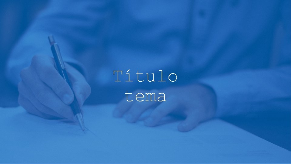 Título tema 