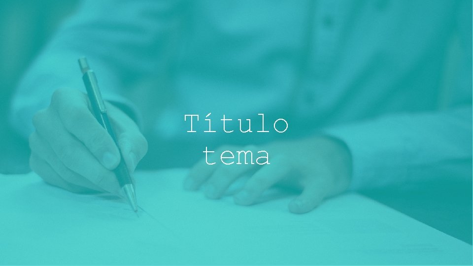 Título tema 