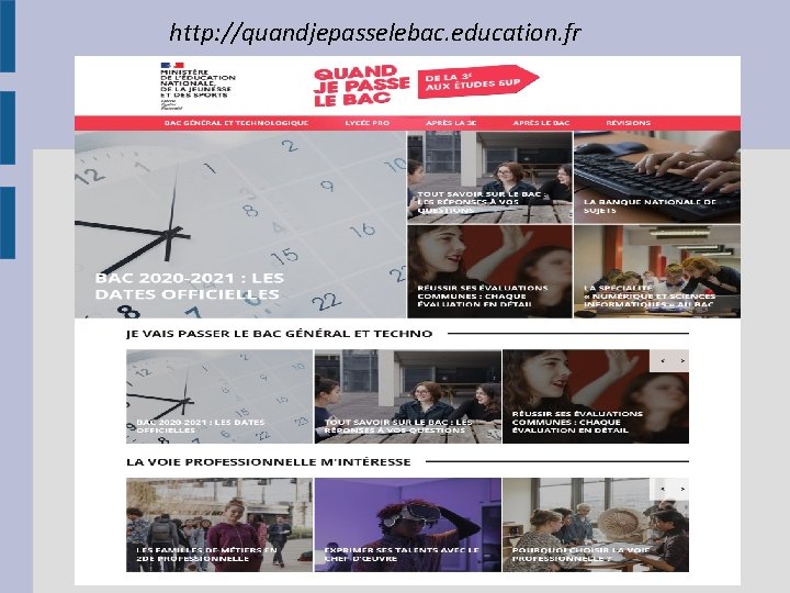 http: //quandjepasselebac. education. fr 