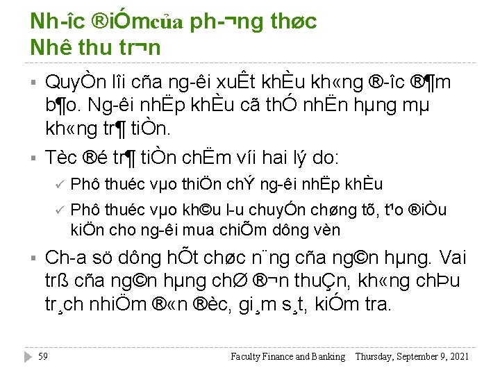 Nh îc ®iÓmcủa ph ¬ng thøc Nhê thu tr¬n § § § QuyÒn lîi