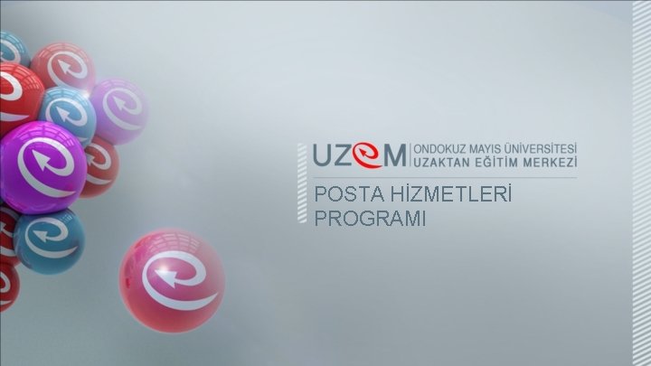 POSTA HİZMETLERİ PROGRAMI 