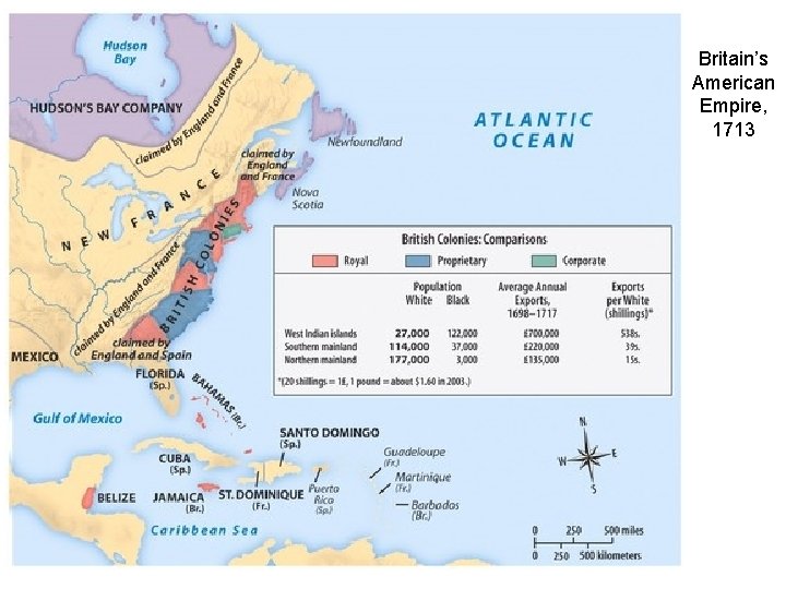 Britain’s American Empire, 1713 