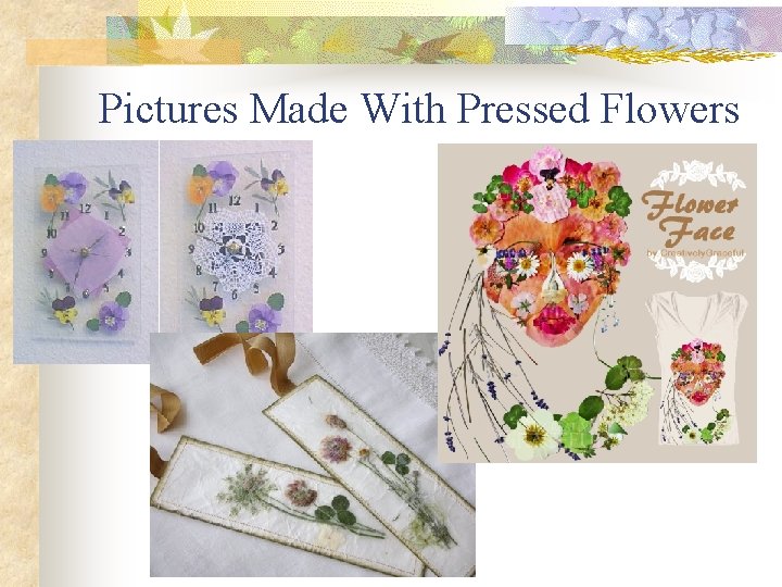 Pictures Made With Pressed Flowers 