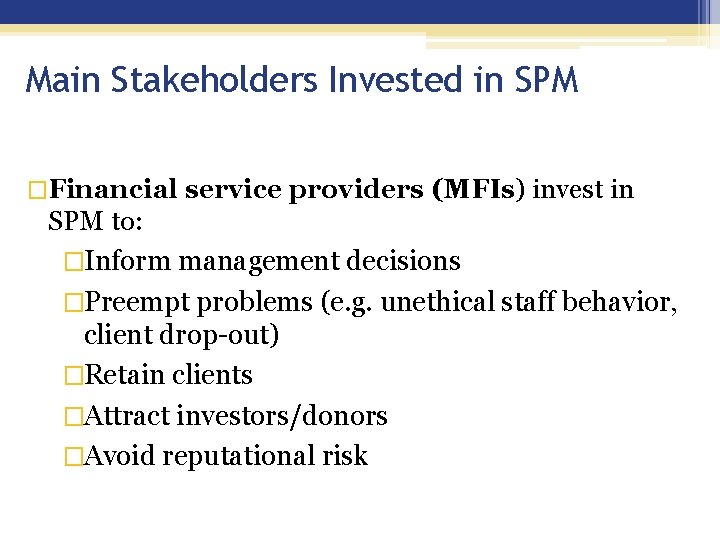SPM Essentials Module 1 The SPM Framework Photos