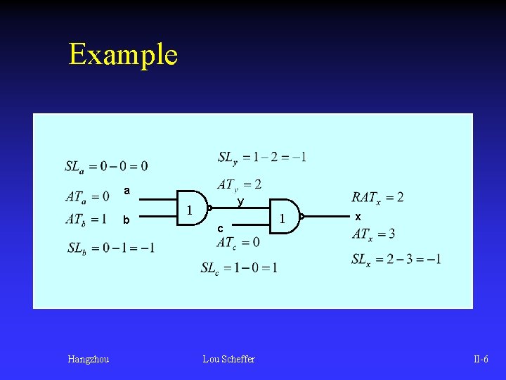 Example a b Hangzhou y 1 c Lou Scheffer 1 x II-6 