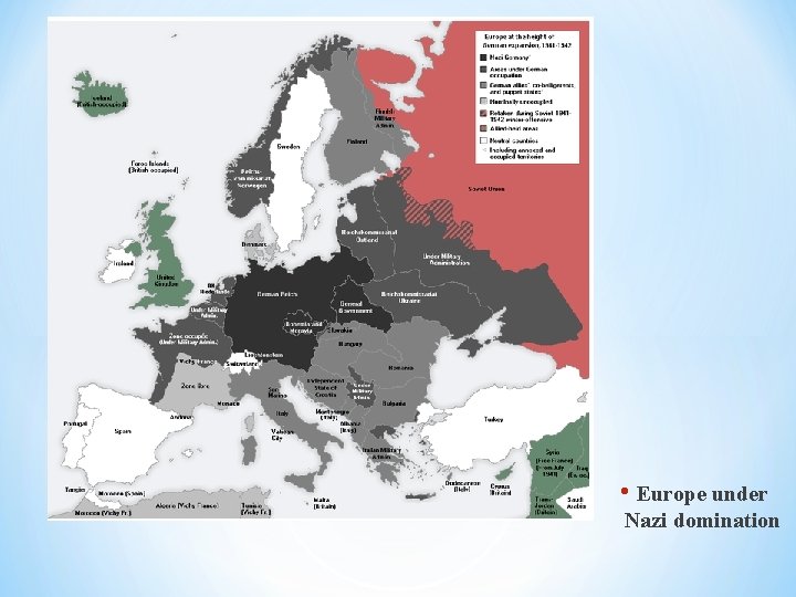  • Europe under Nazi domination 