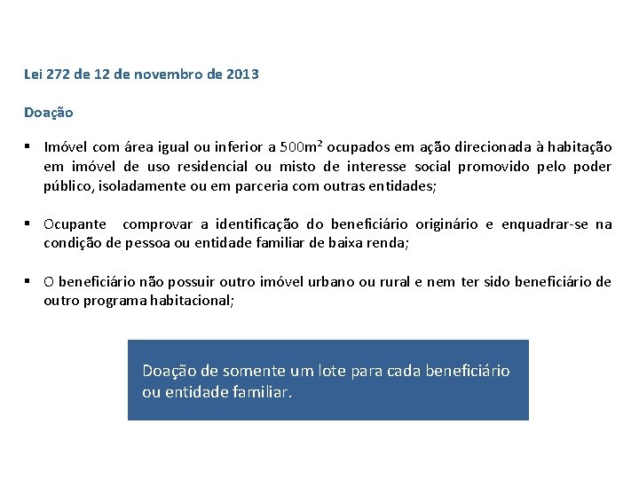 Regularização Fundiária No Município de Nazário Lei 272 de 12 de novembro de 2013