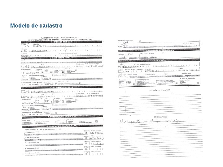 Desafios para o Registro da Regularização Fundiária Urbana no Estado Modelo de cadastro 