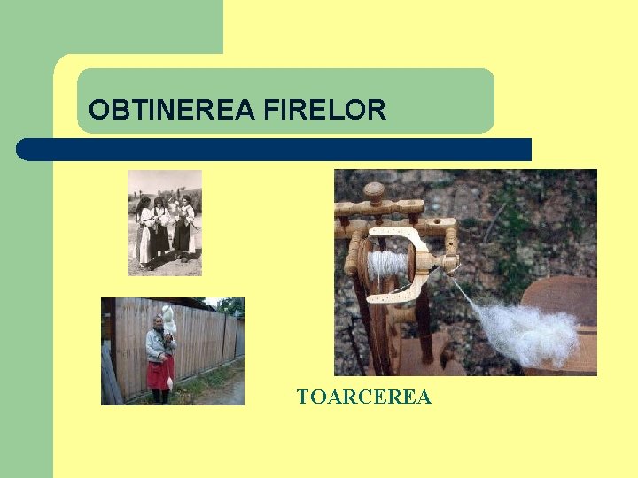 OBTINEREA FIRELOR TOARCEREA 