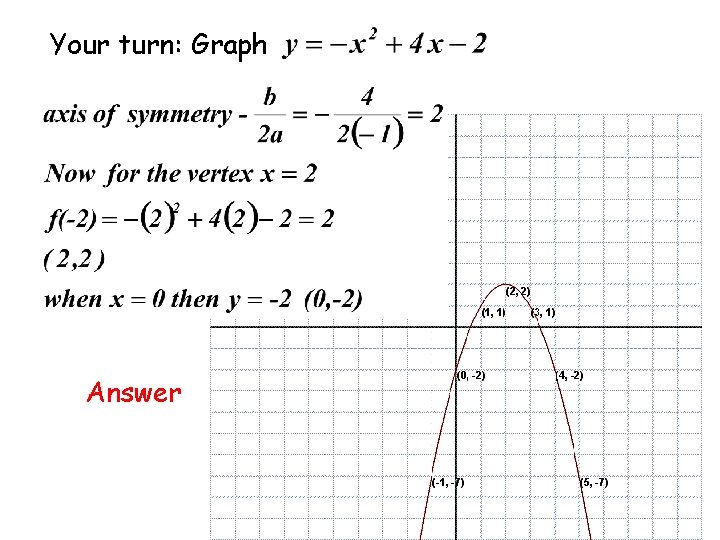 Your turn: Graph Answer 