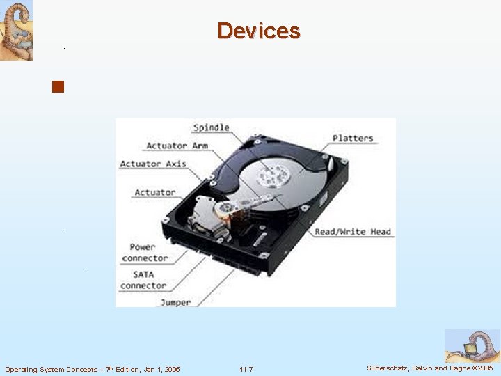 Devices n Operating System Concepts – 7 th Edition, Jan 1, 2005 11. 7