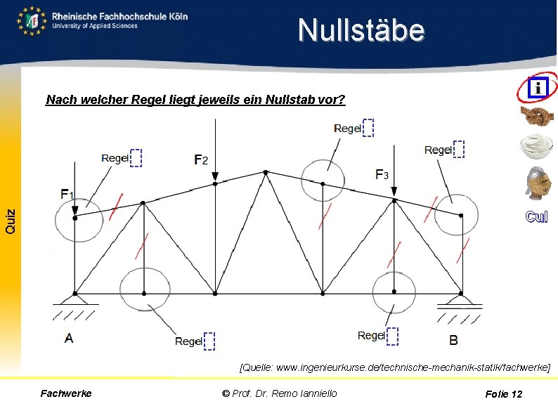 Nullstäbe Quiz Nach welcher Regel liegt jeweils ein Nullstab vor? Cul [Quelle: www. ingenieurkurse.