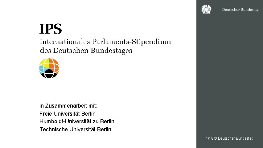 in Zusammenarbeit mit: Freie Universität Berlin Humboldt-Universität zu Berlin Technische Universität Berlin 1/18 ©