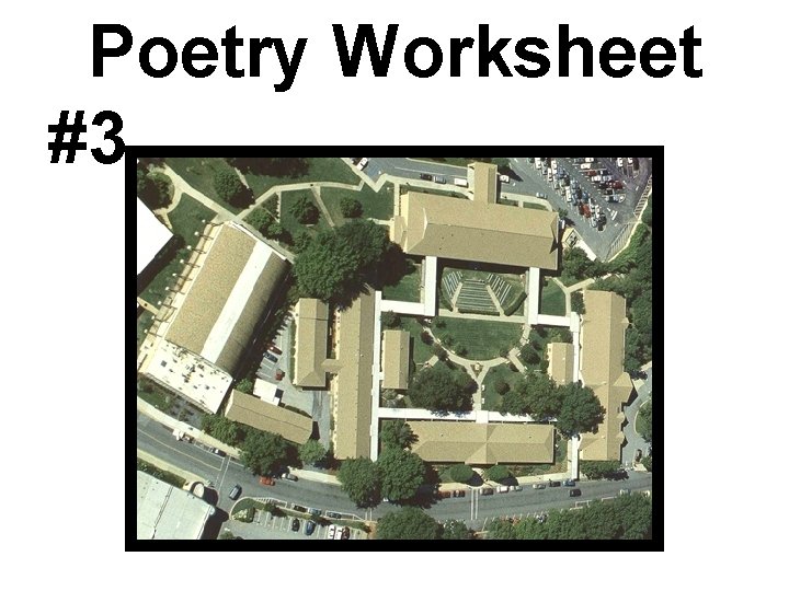 Poetry Worksheet #3 