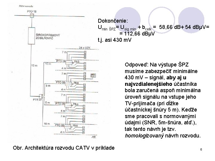 Dokončenie: Umin ŠPZ= Usig min + bcelk = 58, 66 d. B+ 54 d.