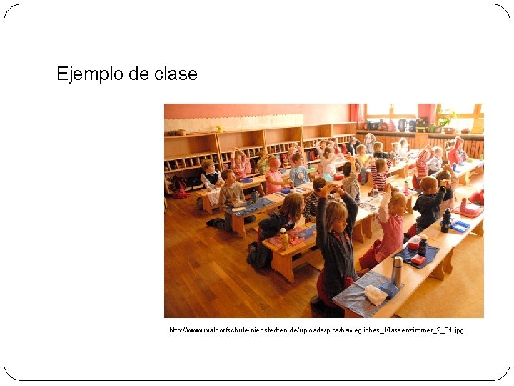 Ejemplo de clase http: //www. waldorfschule-nienstedten. de/uploads/pics/bewegliches_Klassenzimmer_2_01. jpg 