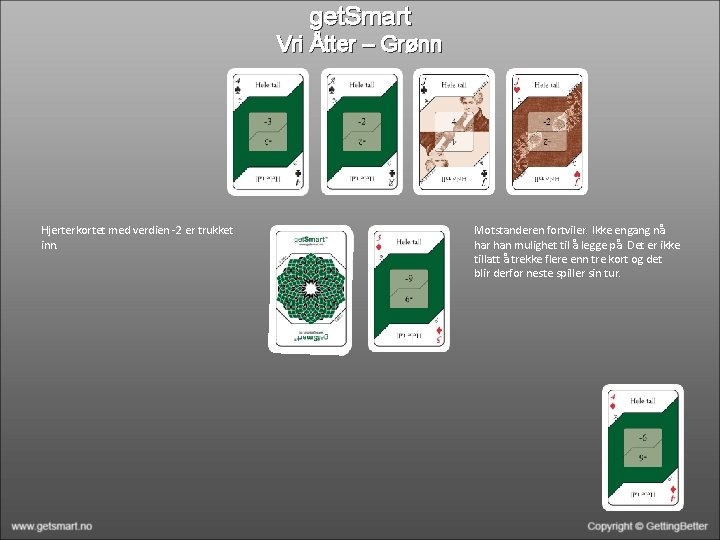get. Smart Vri Åtter – Grønn Hjerterkortet med verdien -2 er trukket inn. Motstanderen