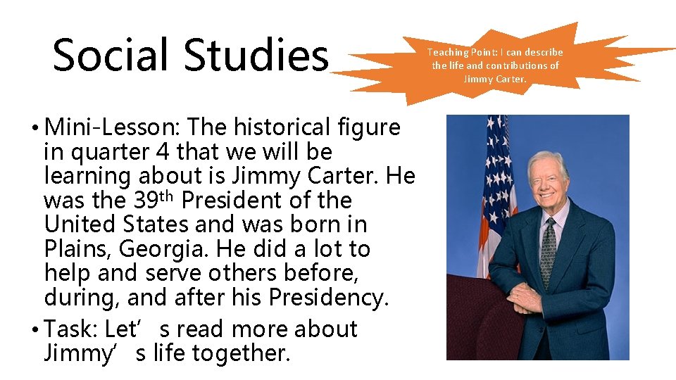 Social Studies • Mini-Lesson: The historical figure in quarter 4 that we will be