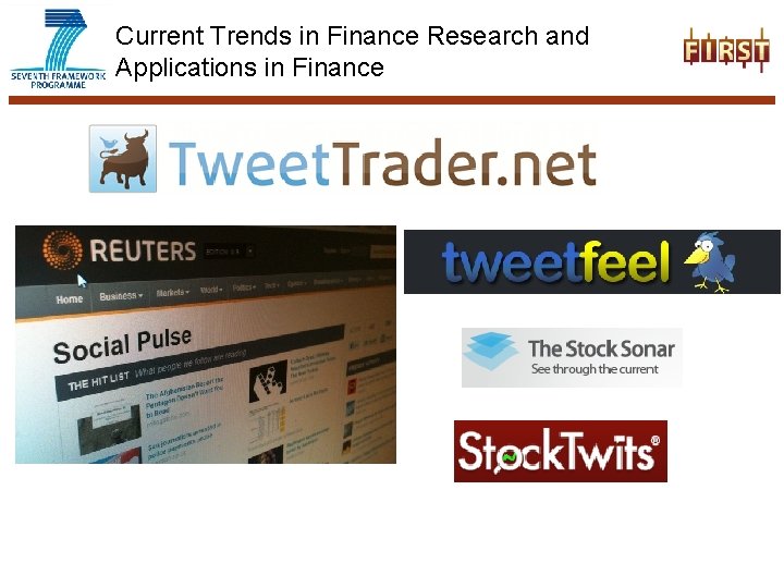 Current Trends in Finance Research and Applications in Finance 