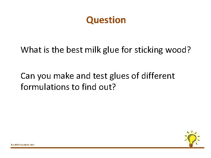 Question What is the best milk glue for sticking wood? Can you make and