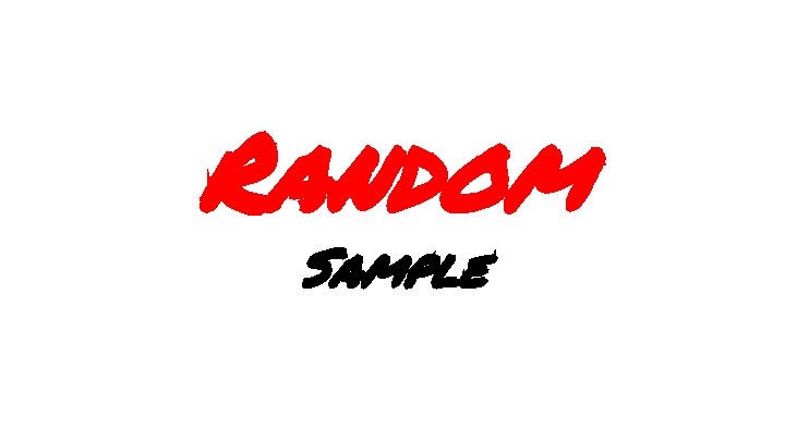 Random Sample 