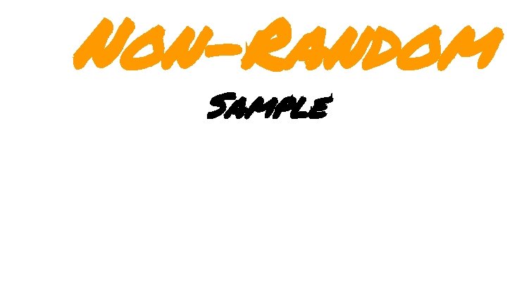 Non-Random Sample 