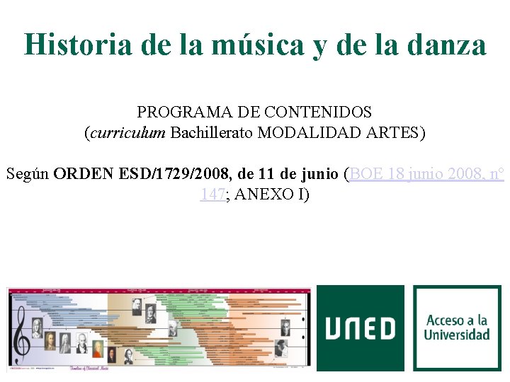 Anlisis musical II Historia de la msica y
